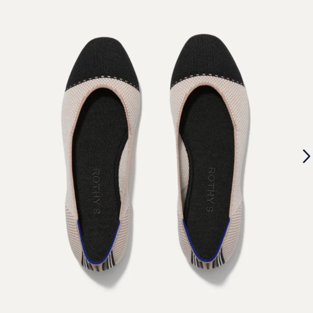 Rothy's The Square Tuxedo woman's flat shoes